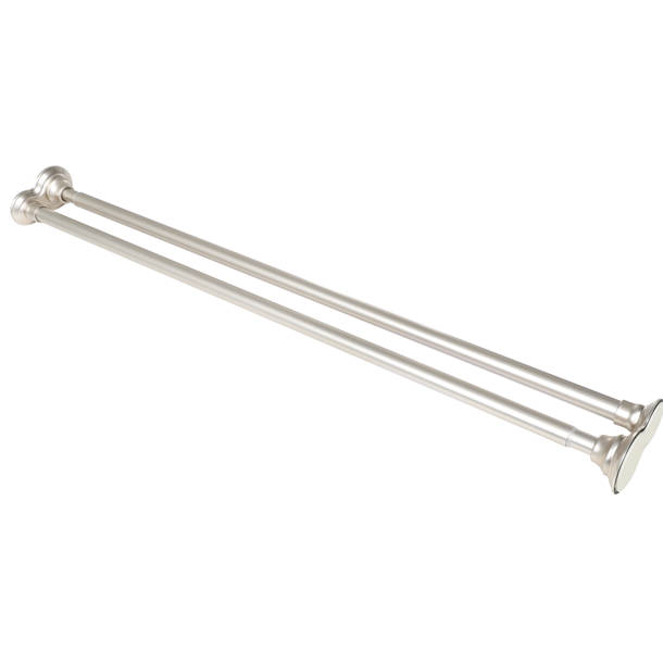 635HD Moen Donner 60" Straight Fixed Shower Curtain Rod & Reviews